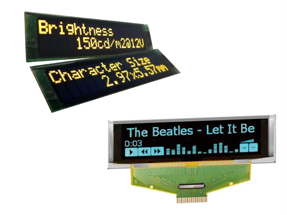 Custom oled display modules monochrome oleds gtk uk